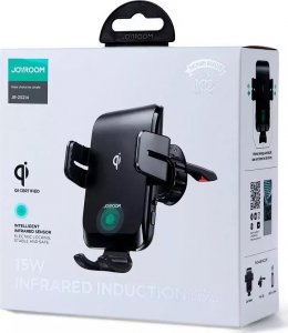 Joyroom Joyroom automatyczny elektryczny uchwyt samochodowy na kratkę wentylacyjną nawiew z ładowarką bezprzewodową Qi 15W (JR-ZS214) 4