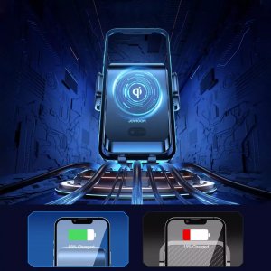 Joyroom Joyroom automatyczny elektryczny uchwyt samochodowy na kratkę wentylacyjną nawiew z ładowarką bezprzewodową Qi 15W (JR-ZS214) 5