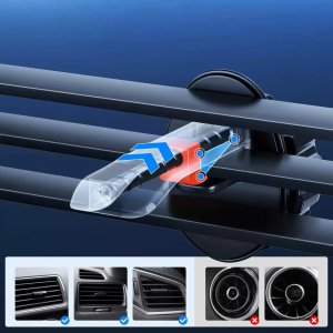 Joyroom Joyroom automatyczny elektryczny uchwyt samochodowy na kratkę wentylacyjną nawiew z ładowarką bezprzewodową Qi 15W (JR-ZS214) 7