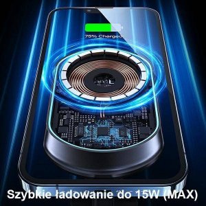 Usams Magnetyczny uchwyt USAMS Wireless Charging 15W Air Vent czarny/black CD182ZJ01 5