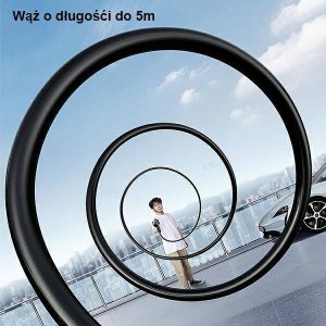 Myjka ciśnieniowa Usams Myjka ciśnieniowa USAMS 5000 mAh + wąż ogrodowy 5m czarny/black US-ZB252 7