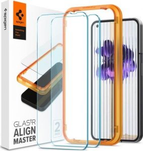 Spigen Szkło hartowane Spigen GLAS.tR Slim AlignMaster Nothing Phone 1 Clear [2 PACK] 1