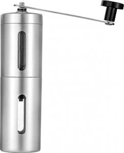 Młynek do kawy RĘCZNY MŁYNEK do KAWY Stalowy Regulowane Żarno srebrny AG839A 3