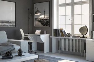 Biurko Szynaka Meble Biurko prostokątny bingo 78 x 70 x 75 cm biały 5