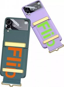 Ringke Etui obudowa z paskiem Belt z ochroną wyświetlacza do Samsung Galaxy Z Flip 4 Rose Gold 5