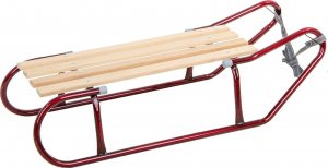 Enero Sanki metalowe 2 osobowe bordowe 3