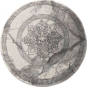 Profeos Szary okrągły dywan rozeta - Vasco 4S 160 cm 1