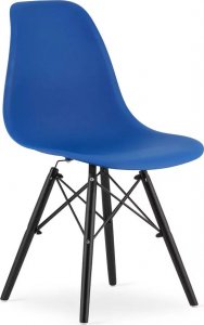 Elior Zestaw niebieskich minimalistycznych krzeseł - Naxin 3S 1