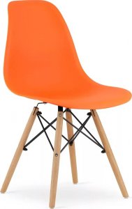 Elior Komplet pomarańczowych krzeseł do jadalni 4szt. - Naxin 4S 1