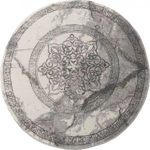 Profeos Szary okrągły dywan rozeta - Vasco 4S 200 cm 1