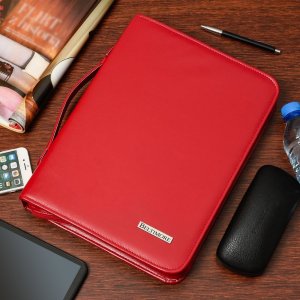 Beltimore Czerwony Beltimore luksusowy męski biwuar neseser aktówka teczka organizer dla handlowca I40 NoSize 2