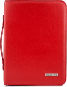Beltimore Czerwony Beltimore luksusowy męski biwuar neseser aktówka teczka organizer dla handlowca I40 NoSize 4