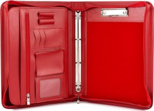 Beltimore Czerwony Beltimore luksusowy męski biwuar neseser aktówka teczka organizer dla handlowca I40 NoSize 5