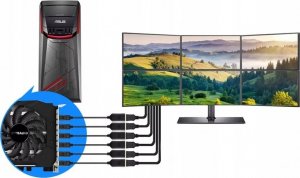 Adapter AV Pawonik ADAPTER KABEL DISPLAY PORT DO HDMI 2.0 DP 4K/60HZ 4