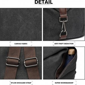 Accessorize Me Czarny Plecak Damski Miejski Canvas Havani 3