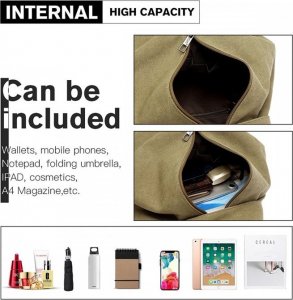 Accessorize Me Beżowy Plecak Damski Miejski Canvas Havani 4