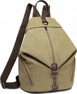 Accessorize Me Beżowy Plecak Damski Miejski Canvas Havani 6