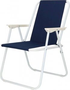 Springos Krzesła turystyczne 2 szt. składane na plażę i do ogrodu granatowe UNIWERSALNY 2