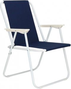 Springos Krzesła turystyczne 2 szt. składane na plażę i do ogrodu granatowe UNIWERSALNY 7