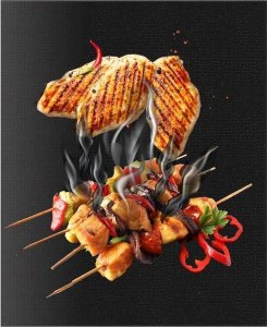 Springos Maty teflonowe do grilla i piekarnika 4 szt. 40x33 cm tacki do pieczenia UNIWERSALNY 17