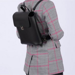 Belveder Amarantowy Plecak Damski Skóra Telimene T9AR 4