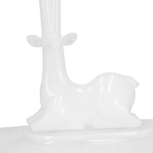 Springos Stojak na biżuterię drzewo 41x25x15 cm ozdobny organizer na kolczyki biały jeleń UNIWERSALNY 7