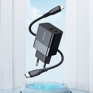 Ładowarka Mcdodo MCDODO SZYBKA ŁADOWARKA USB/USB-C 20W + KABEL DO IPHONE CH-1952 2