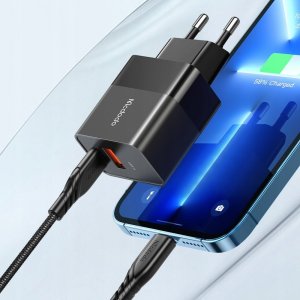 Ładowarka Mcdodo MCDODO SZYBKA ŁADOWARKA USB/USB-C 20W + KABEL DO IPHONE CH-1952 4