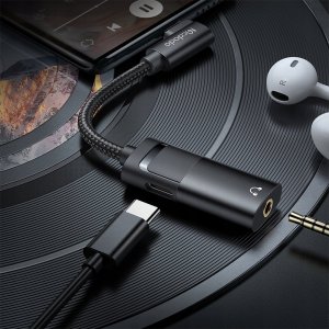 Adapter USB Mcdodo MCDODO PRZEJŚCIÓWKA ADAPTER USB C MINI JACK Z DAC CA-1880 5