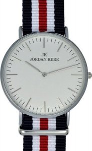 Zegarek Jordan Kerr MĘSKI zegarek na pasku z TKANINY Miyota 1