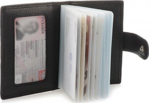 Alessadro Paoli Czarne Alessandro Paoli Etui wizytownik skóra naturalna G33 (G33black) 2