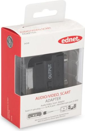 Adapter AV Ednet SCART/RCA + S-Video (84548) 1