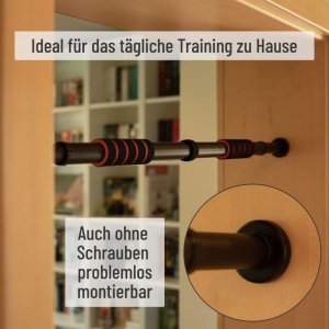 Maxxiva MAXXIVA Drążek do ćwiczeń, 63-100 cm, czarno-pomarańczowa 4