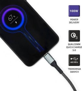 Kabel USB Qoltec USB-C - USB-C 1.5 m Czarny 7