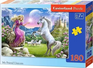 Castorland Puzzle 180 elementów My Friend Unicorn 1