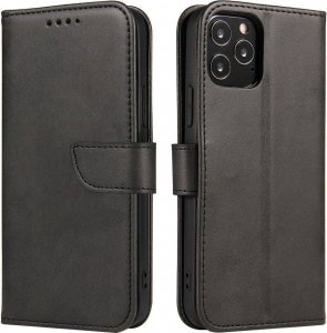 Hurtel Magnet Case Etui Z Klapką Motorola Moto G82 Czarny 1