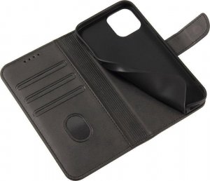 Hurtel Magnet Case Etui Z Klapką Motorola Moto G82 Czarny 7