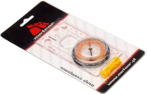 Meteor Kompas Z Linijką tarcza pomarańczowa 12 cm (71021) 2