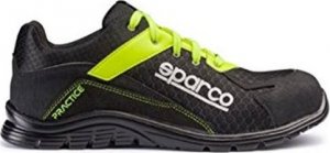 Lotto SPARCO PRACTICE S1P SRC - Półbut, kompozytowy podnoskek, podeszwa antyprzebicowa oraz antypoślizgowa - czarno-seledynowy 43 3