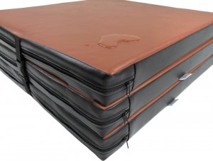 UnderFit Materac gimnastyczny 3-częściowy UF9563 180 cm x 60 cm x 6 cm różowy miękki 3