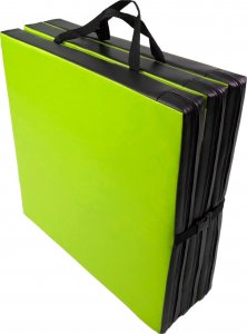 UnderFit Materac gimnastyczny 3-częściowy UF9568 180 cm x 60 cm x 6 cm seledynowy miękki 4