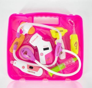 Icom Zestaw Lekarski w walizce RÓŻOWY Little Doctor 1