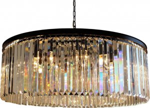 Lampa wisząca Copel Salonowa lampa wisząca CGHEREROUNDD80 crystal glamour stal 1