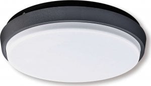 Lampa sufitowa Plafon LAMPA sufitowa 1276197 Nave natynkowa OPRAWA do łazienki LED 3000K 10W okrągła IP54 czarna 1