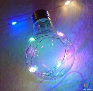 Tech-Led Girlanda Led 10 ze ŚWIECĄCYM SZNUREM Multi 3,8M 2