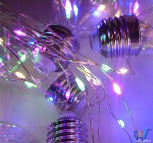 Tech-Led Girlanda Led 10 ze ŚWIECĄCYM SZNUREM Multi 3,8M 3