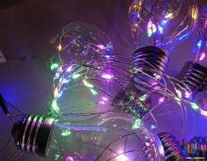 Tech-Led Girlanda Led 10 ze ŚWIECĄCYM SZNUREM Multi 3,8M 4