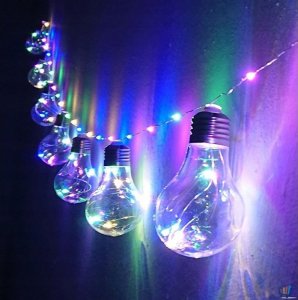 Tech-Led Girlanda Led 10 ze ŚWIECĄCYM SZNUREM Multi 3,8M 5