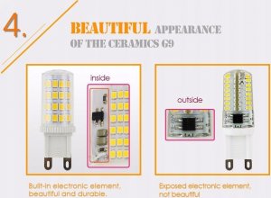 Masterled Żarówka diodowa G-9 35 led 5W ciepła 500 lm W-WA 8