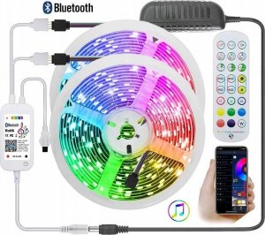 Taśma LED Taśma LED RGB smart+kontroler muzyki 10 metrów blt 1